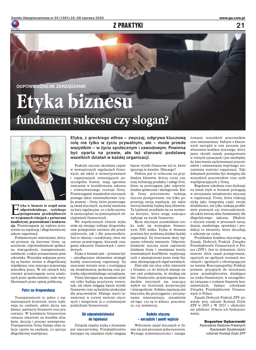 Read more about the article ETYKA BIZNESU – FUNDAMENT SUKCESU CZY SLOGAN?